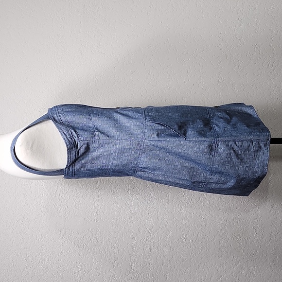 NWOT Derek Lam Indigo Blue Comfy Button Down w/Pockets Jumper Dress Sz. 12 - Picture 5 of 10